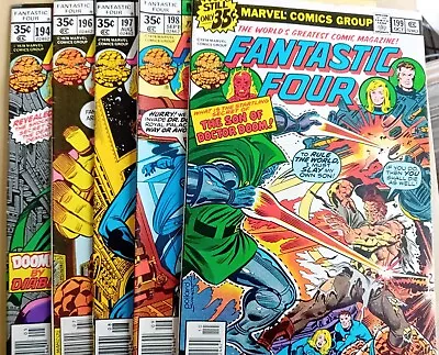 Buy Fantastic Four # 194, 196-199 - FN- (5.5) Average Grade - Marvel 1978 - 35 Cents • 14.99£