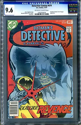 Buy Detective Comics #474 (DC 1977) CGC 9.6 NM+! 1st Modern Deadshot KEY! • 260.43£