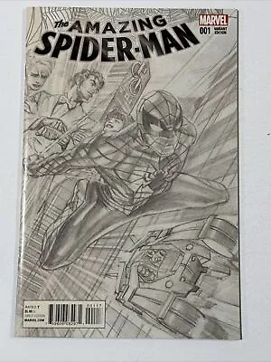 Buy Amazing Spider-Man #1 (2015) 1:100 Alex Ross Sketch Variant High Grade • 47.96£