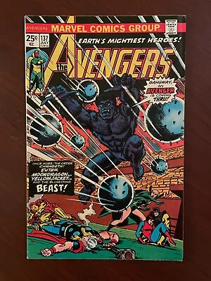 Buy Avengers #137 (Marvel 1975) Bronze Age Beast Moondragon George Tuska 8.0 VF • 16.08£