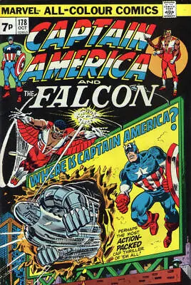 Buy Captain America (1968) # 178 UK Price (6.0-FN) 1st Roscoe 1974 • 10.80£
