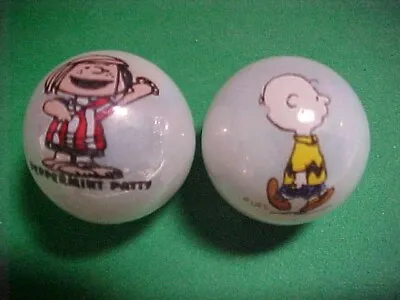 Buy Group Of 2 Peanuts Comic Marbles.1 In. Great Shape • 7.68£