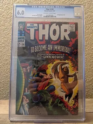 Buy 🔥Thor #136 - Marvel 1967 CGC 5.0 2nd Appearance Of Lady Sif - MCU 🔥 • 67.20£