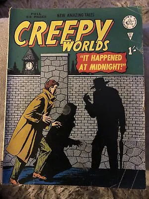 Buy Creepy Worlds No. 11 “IT HAPPENED AT MIDNIGHT”published By Alan Class & Co 1962 • 49.99£