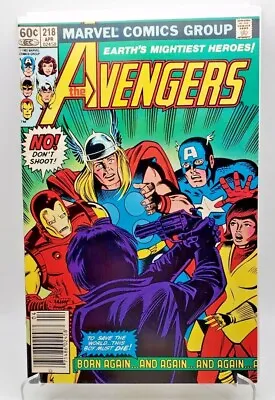 Buy The Avengers #218 (1982) Iron Man, Captain America, Wasp, Newsstand NM- • 22.20£