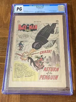 Buy Batman 155 CGC OW/White PG (1st App Silver Age Penguin- Splash Page) • 81.19£