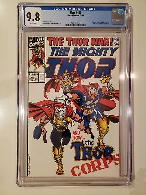 Buy Thor 440 CGC 9.8 Marvel Comic 1991 Thor Corps • 118.16£