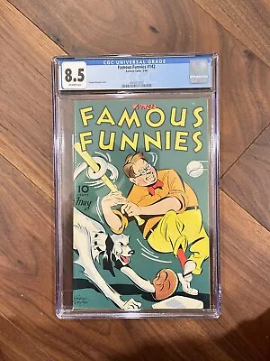 Buy Famous Funnies #142 CGC 8.5 Off White Pages Easter Color  5/1946 • 316.94£