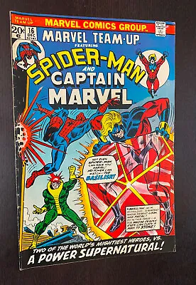 Buy MARVEL TEAM UP #16 (Marvel 1973) -- Bronze Age Amazing Spider-Man -- FN • 6.34£