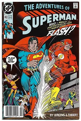 Buy Adventures Of Superman (DC 1990) #463 ** Flash Vs Superman Race ** 🔥🔥 • 12.46£