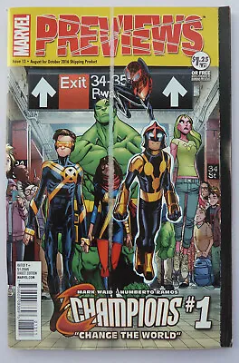 Buy Marvel Previews #13 - Champions - August 2016 VF- 7.5 • 8.99£