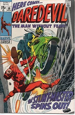 Buy Daredevil #58  1st App. Of 'Stunt Master' Marvel Comics 1969 • 19.99£