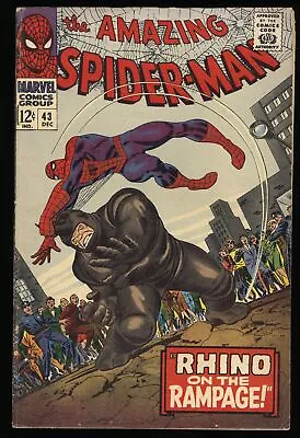 Buy Amazing Spider-Man #43 VG/FN 5.0 1st Full App. Mary Jane! John Romita Sr Cover! • 113.52£