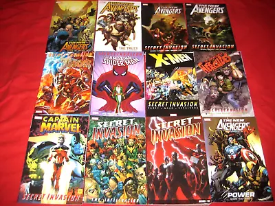 Buy Secret Invasion 1-8 New Avengers Vol 6 7 8 9 10 Thor X-men 12 Graphic Novel Tpb • 220£