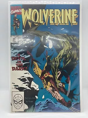 Buy WOLVERINE #34  Marvel Comics Released 1990 Graded 9.0 + VF/NM Boarded & Sleeved • 4.75£
