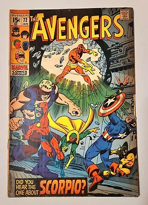 Buy Avengers #72 1970 Marvel 1st App Of Zodiac Vg • 54.40£