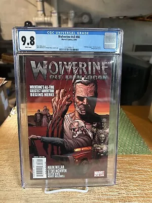 Buy WOLVERINE V3 #66 (2008) CGC 9.8 / Marvel Comics / 1st Print! Old Man Logan! • 150.21£