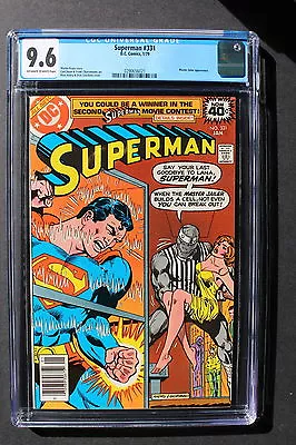 Buy SUPERMAN 331 1st Carl Draper MASTER JAILER 1979 Metallo TV SUPERGIRL CGC NM+ 9.6 • 101.95£