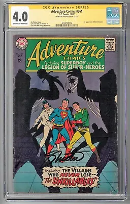 Buy Adventure Comics #361 CGC SS 4.0 (Oct 1967, DC) Signed Jim Shooter, Dominators • 116.09£