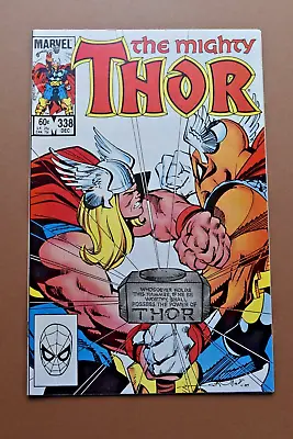 Buy 1983 Marvel Comics The Mighty Thor #338 ~ Beta Ray Bill Cover ~ FN+ VF- • 13.85£