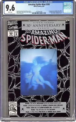 Buy Amazing Spider-Man #365D CGC 9.6 1992 4262881004 1st App. Spider-Man 2099 • 55.97£
