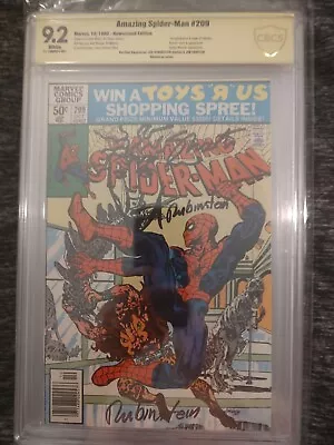 Buy 9.2 CBCS AMAZING SPIDER-MAN 209 SIGNED Shooter Rubenstein REMARQUED 1st Calypso • 79.91£