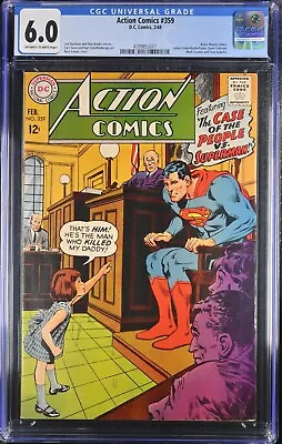 Buy Action Comics #359 1968 CGC 6.0 Graded • 79.15£