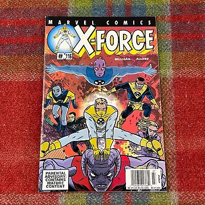 Buy X-Force #116 (2001, Marvel) 1st Appearance Doop And X-Statix Newsstand Edition • 28.46£