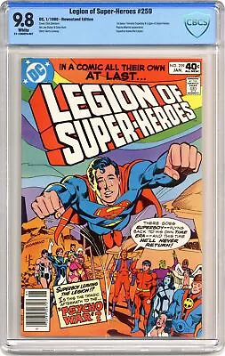 Buy Legion Of Super-Heroes #259 CBCS 9.8 Newsstand 1980 21-12A5EF8-007 • 114.64£