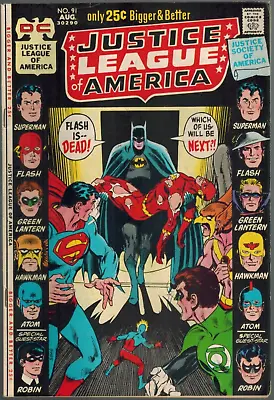 Buy Justice League Of America 91  JSA & Solomon Grundy!   1971  VF- DC Comic • 15.73£