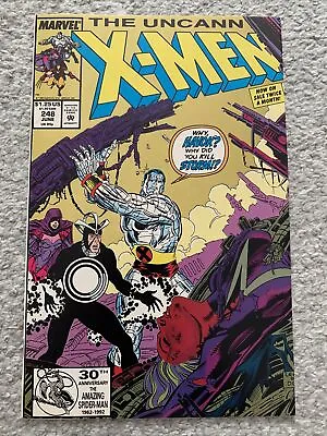 Buy Uncanny X-Men Issue 248 June 1992 2nd Printing With Gold Background 1st Jim Lee • 20£