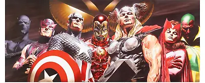 Buy 🔥Avengers Assemble Limited Ed Giclée On Canvas AP#5/50 Signed By Alex Ross 2010 • 510.86£