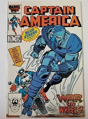 Buy Captain America #318 (Marvel Comics, 1986) Blue Streak, FN • 2.39£