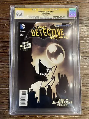 Buy Detective Comics 27 CGC 9.6 SS Signed By Tom Hardy Batman Bane 2014 • 315.97£