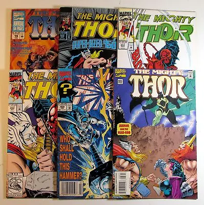 Buy 1992 Thor Lot Of 6 #450,451,452,459,483,Annual 19 Marvel Comic Books • 13.47£