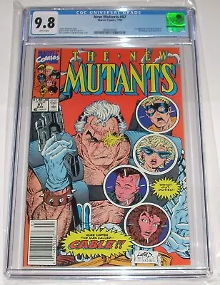Buy Marvel New Mutants 87 CGC 9.8 WHITE PAGES Newsstand 1st App Cable Liefeld Cover • 1,588.68£
