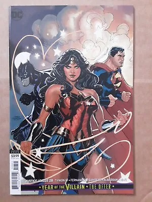 Buy Justice League #28, Sept 2019, 2nd Var Cover, Batman,  Superman,  Wonder Woman, • 4£