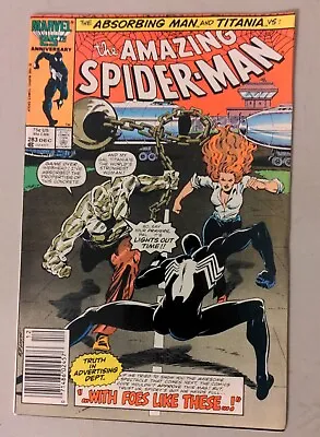 Buy The Amazing Spider-man 283 Newsstand 1st Cameo App Mongoose  1986 Vf • 6.31£