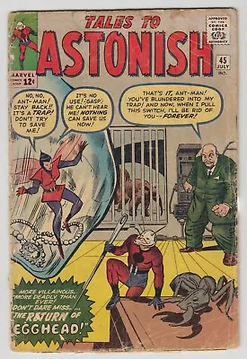 Buy Tales To Astonish 45 Ant-man Hank Pym 2nd Appearance Of WASP 🎥🔑🔥 • 98.78£