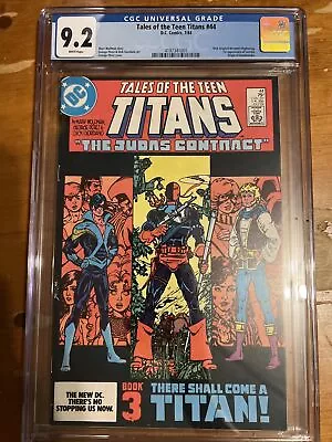 Buy Tales Of The New Teen Titans #44 CGC 9.2 Dick Grayson Becomes Nightwing! DC • 95.59£