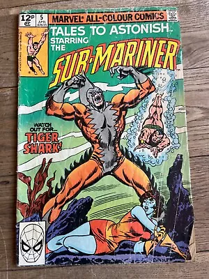 Buy Sub-Mariner #5 - 1968 Marvel Comics 1st Appearance Of Tiger Shark • 10£