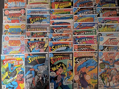 Buy Superman Action Comics & Complete Mini-series Bronze Lot Of 37 Books VF • 63.54£
