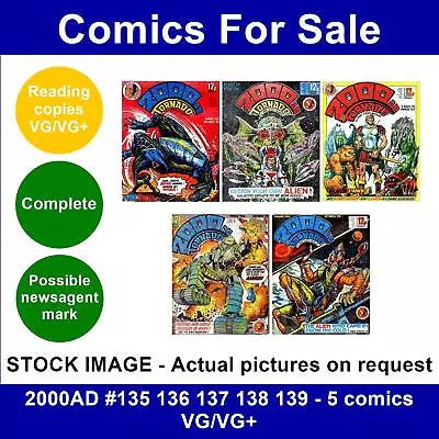 Buy 2000AD #135 136 137 138 139 - 5 Comics VG/VG+ • 12.99£