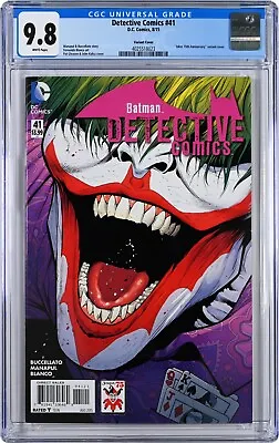 Buy Detective Comics #41 CGC 9.8 (Aug 2015, DC) Batman, Joker 75th Anniversary Cover • 59.96£