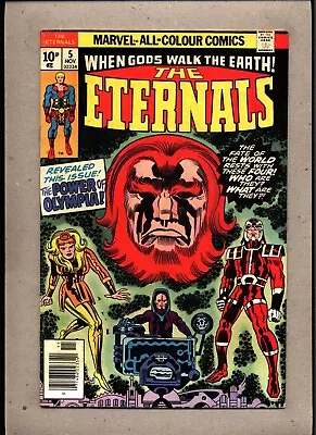 Buy The Eternals #5_nov 1976_vf Minus_ Power Of Olympia _bronze Age Jack Kirby_uk! • 0.99£