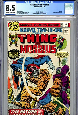 Buy Marvel Two-In-One #15 (1976) Marvel CGC 8.5 OW/White Morbius • 45.73£