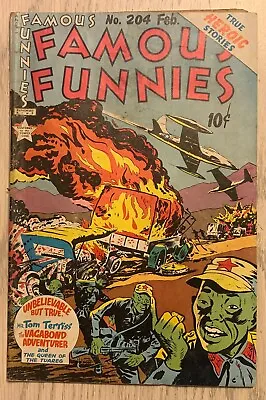 Buy Famous Funnies #204 - February 1953 - Golden Age Classic - Fair Condition • 34.16£
