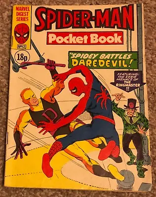 Buy Spider-Man Pocket Book Marvel Digest Series UK 1980 Issue 12 Kraven Daredevil • 5£