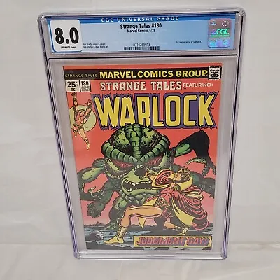Buy Strange Tales #180 CGC 8.0 1st Gamora Marvel 1975 Guardians Of The Galaxy 1975! • 143£