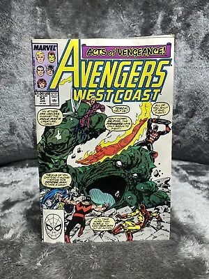 Buy Marvel Comics The West Coast Avengers #54, 1989 Fantastic Four Homage • 1.89£